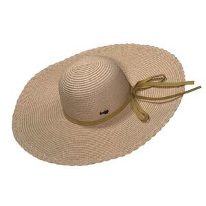 Lucky 7 Women's Sun Protection Hat Tan Wide Brim Beach Vacation
